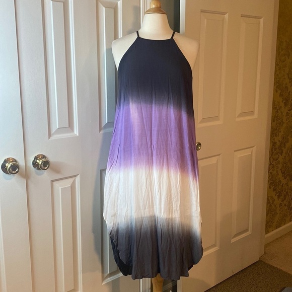 She + Sky Purple Ombré Dress/Beach Cover Up Size Small in Like New Condition - Picture 1 of 10